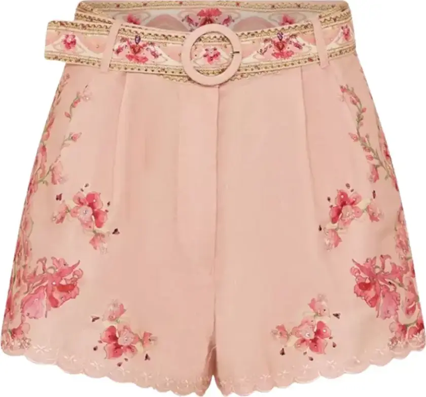 Dame, Shorts, Flerfarget, M