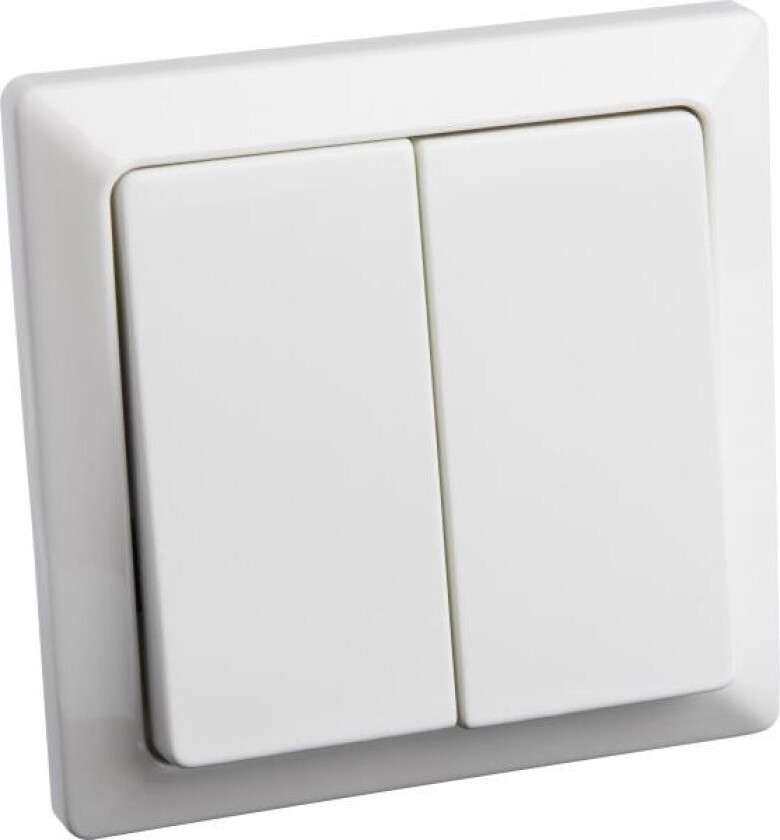 Gelia 4000036022 Strømbryter innfelt, dobbeltrapp