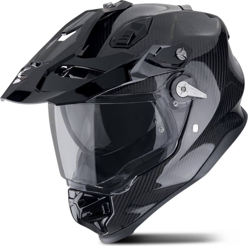 Adventurehjelm ADF-9000 Karbon Air Solid Svart