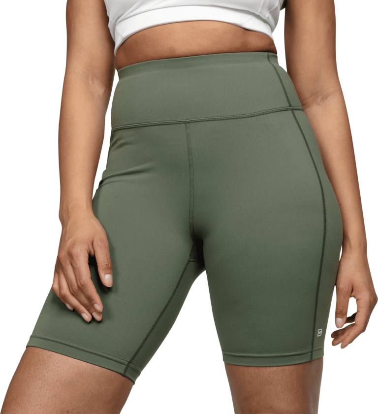 Bikelength Brushed Tights, treningsshorts, dame Dark green