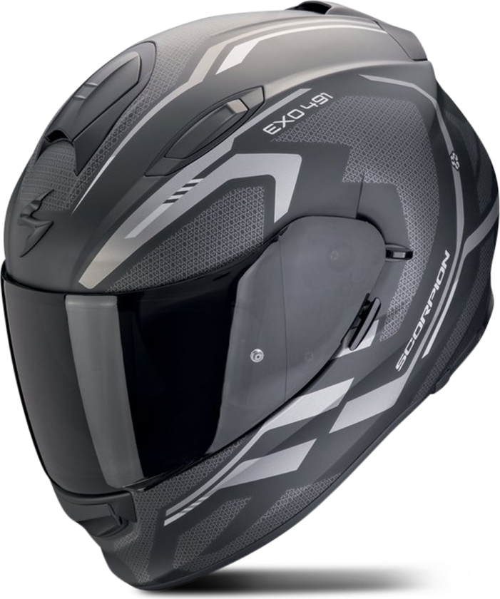 Helhjelm EXO-491 Kripta Mattsvart-Sølv