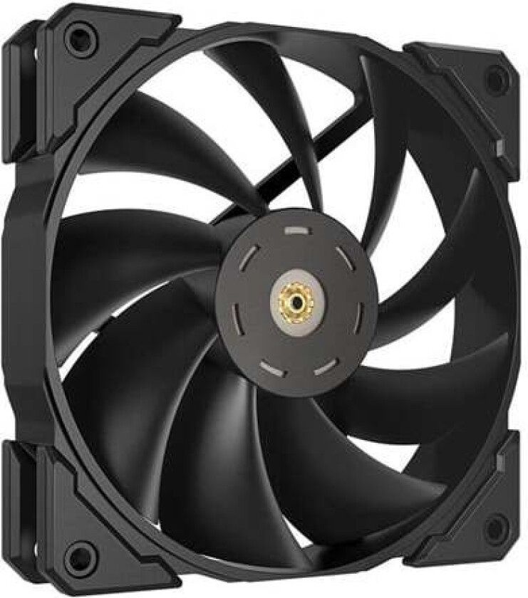 BOREAS 120 - Kabinettvifte - 120mm - Svart med 2 farget LED-lys - 35 dBA