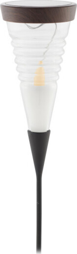 4 stk Sirius Aston solcelle fakkel - svart/brun