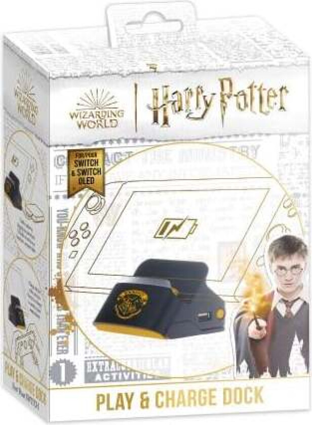 Harry Potter-Nintendo Switch-2 in 1 Dock and Stand-Black Hogwarts