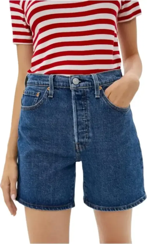 Dame, Shorts, Blå, W28