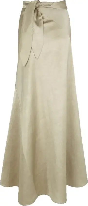 Dame, Skjørt, Beige, XL