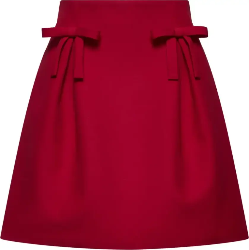 Dame, Skjørt, Rød, S