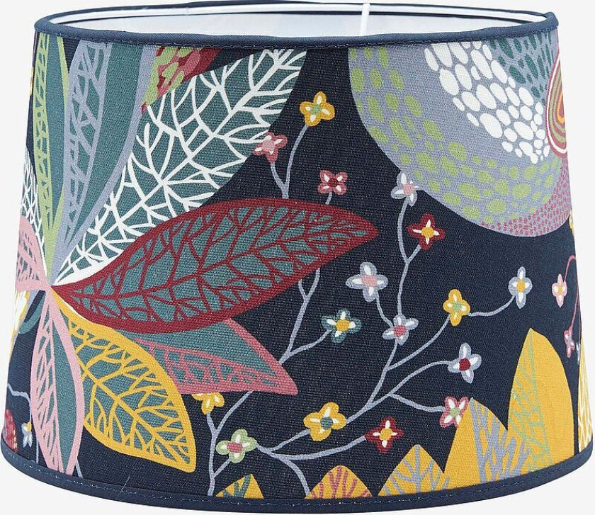 Lampeskjerm Sofia Mønstret 25 cm, Blå