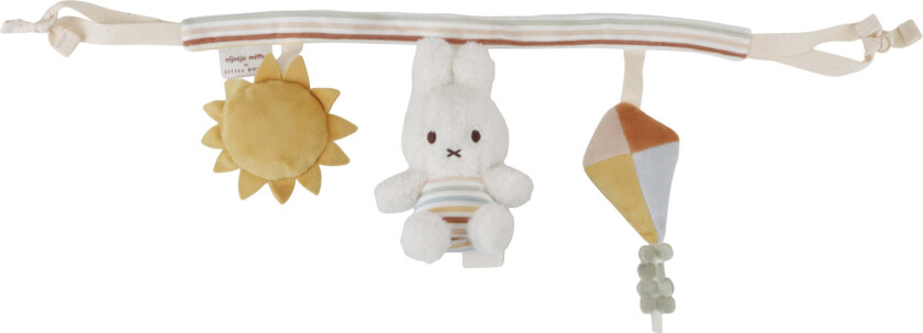 Vintage Sunny Stripes Barnevognleke - Vognleker - 100% Polyester