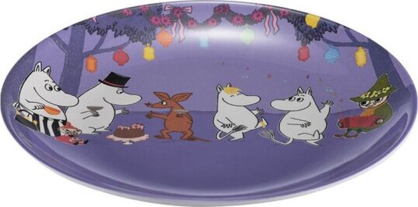 Mummi tallerken 22,5 cm moomin celebrating