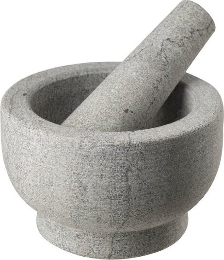 Stone morter 13 cm grå