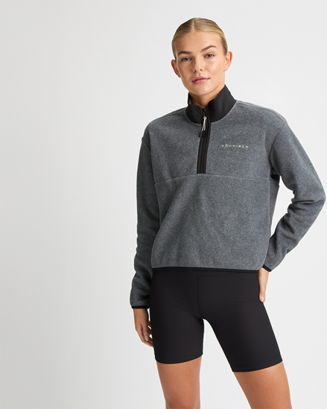 Thermal Fleece Halvzip Grå