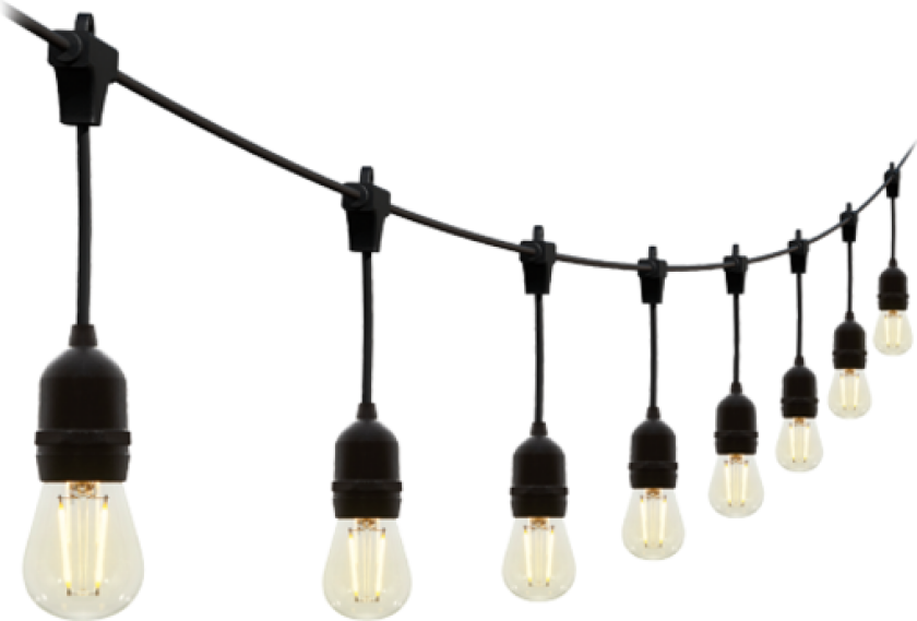 Festoon 20M lyskæde inkl. 20 stk. LED 2700K - kan linkes 10 sæt