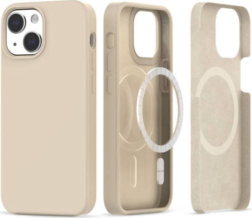Tech-Protect Silikone MagSafe Cover til iPhone 13 / 14 - Beige