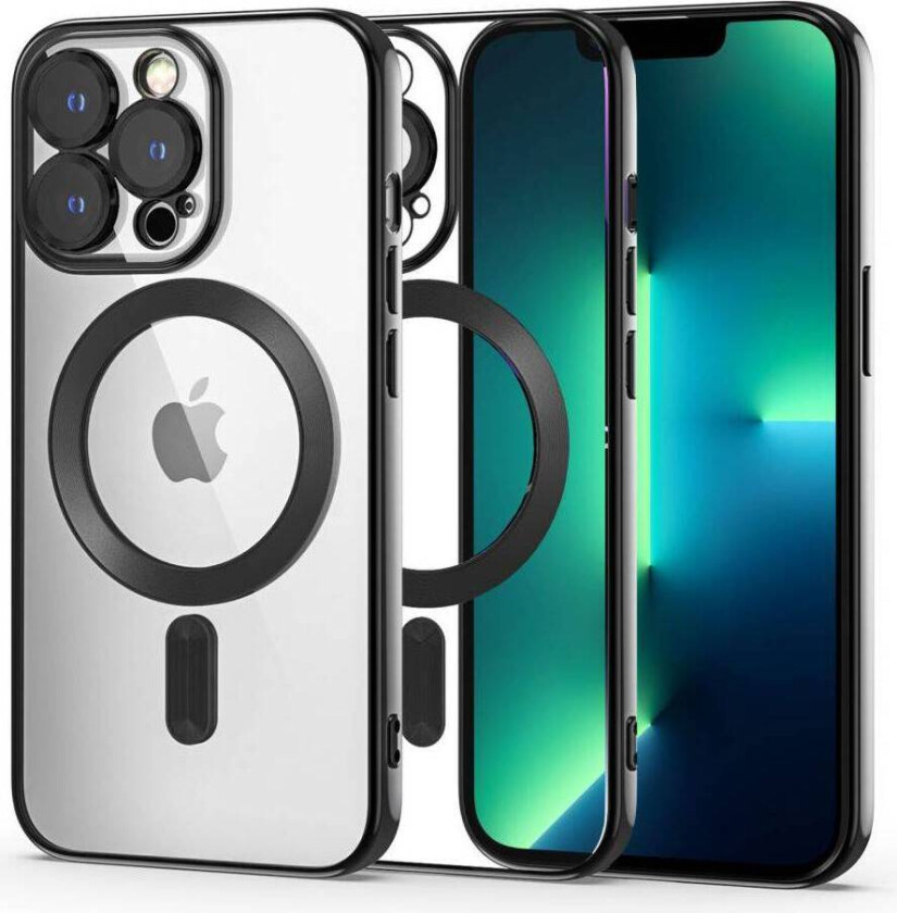 Tech-Protect MagShine Line MagSafe-cover til iPhone 13 Pro - sort