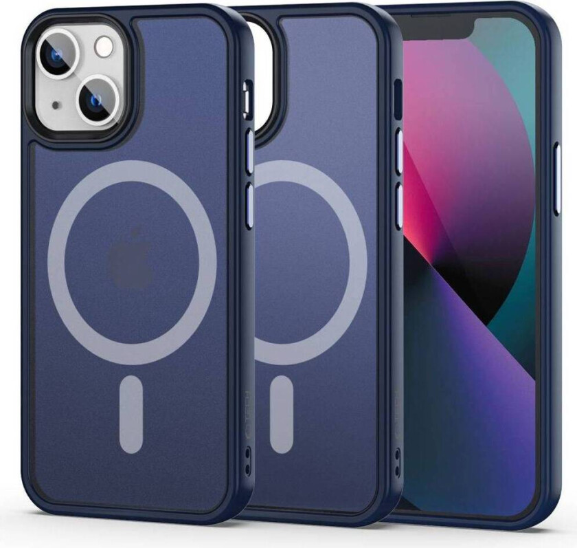 Tech-Protect MagMat MagSafe iPhone 13 mini cover - marineblå mat