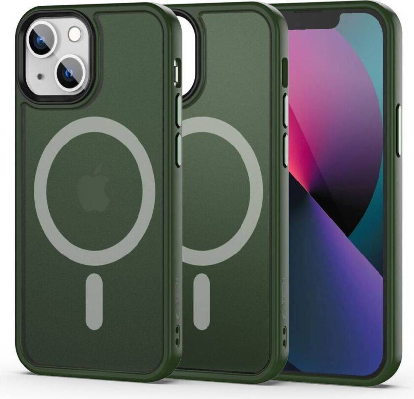 Tech-Protect MagMat MagSafe iPhone 13 mini cover - mat grøn
