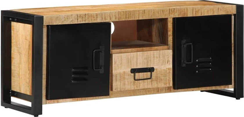 TV-benk 100x30x40 cm grovt heltre mangotre