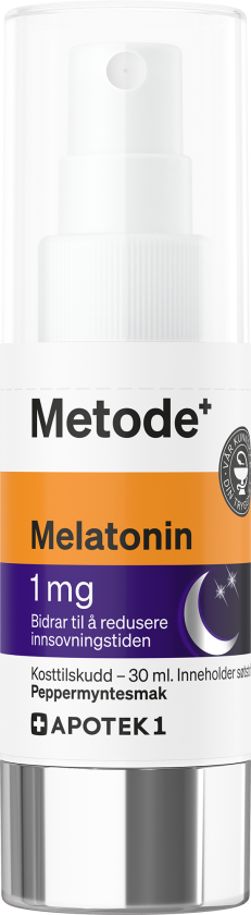 melatonin 1 mg spray med smak av peppermynte 30 ml