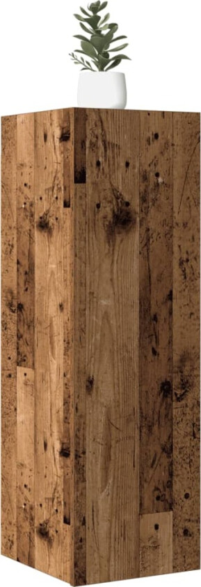 TV-benk gammelt tre 30,5x30x90 cm konstruert tre