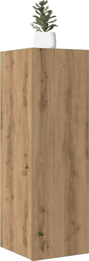 TV-benker 2 stk artisan eik 30,5x30x90 cm konstruert tre