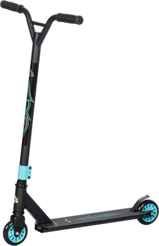 Stuntscooter, morsom sparkesykkel, stuntscooter med ABEC 9 kulelager, sparkesykkel med 100 mm imiterte skinnhjul, sparkesykkel