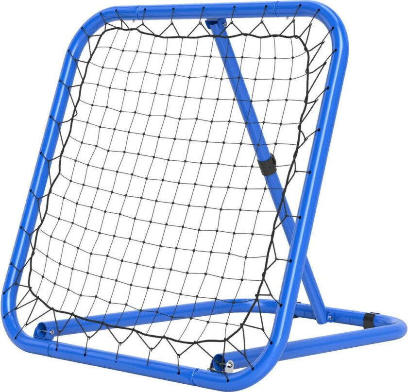 Bilde av Rebounder for fotball, sammenleggbar fotball Rebounder 63 x 63 cm Justerbar fotballmålsparker for baseballbasketball, metall, bl