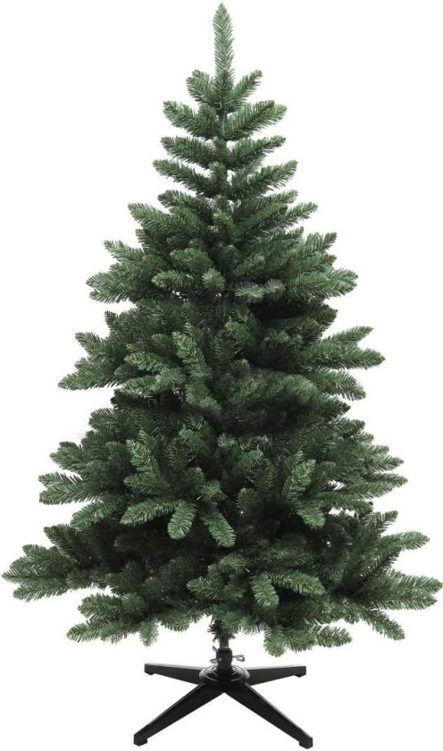 Kunstig juletre, 150 cm juletre med 565 tips, sammenleggbar stålbunn, flammehemmende, til juledekorasjon, innendørs, grønn