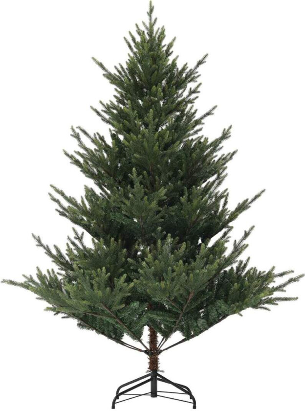 Kunstig juletre, 180 cm juletre med 1046 tips, stålstativ, flammehemmende, til juledekorasjon, innendørs, grønn