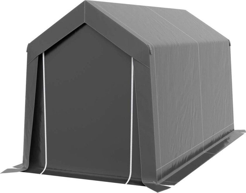 Bilde av Garasjetelt, 2,1 x 3,6 x 2,35 m oppbevaringstelt med UV-beskyttelse, glidelåsdør, vannavvisende foliegarasje for motorsykkel, ha