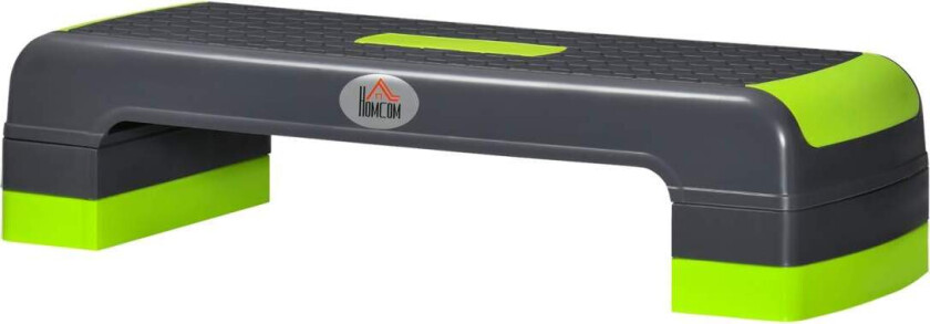 Bilde av Aerobic stepper høydejusterbart fitnesstrinnbrett 10/15/20 cm innendørs utendørs lastekapasitet opptil 150 kg 78 x 28 cm grønn f
