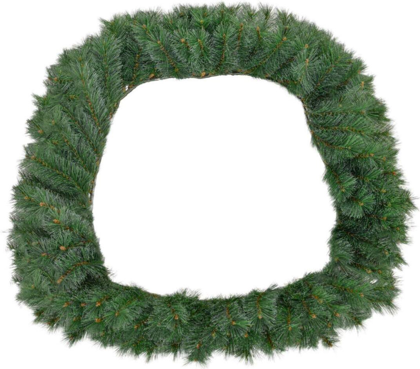 1,8 m kunstig julekrans med 160 tips juletrekrans for trapper og peis Festlig blomsterdekorasjon i grønt