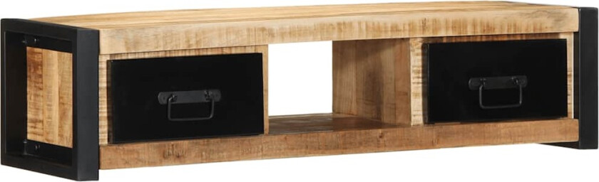 TV-benk 100x30x25 cm grovt heltre mangotre