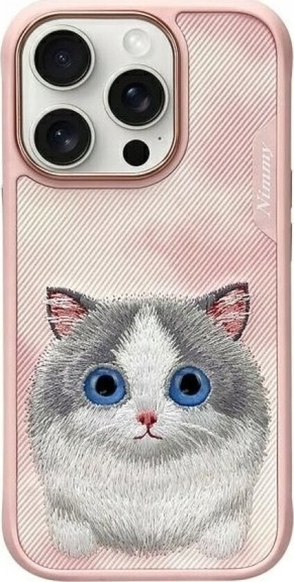 Nimmy Iphone 16 Pro 6.3 Case Pink Big Eyed Pet 2.0 Cat