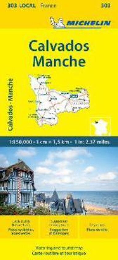 Calvados Manche - Michelin Local Map 303