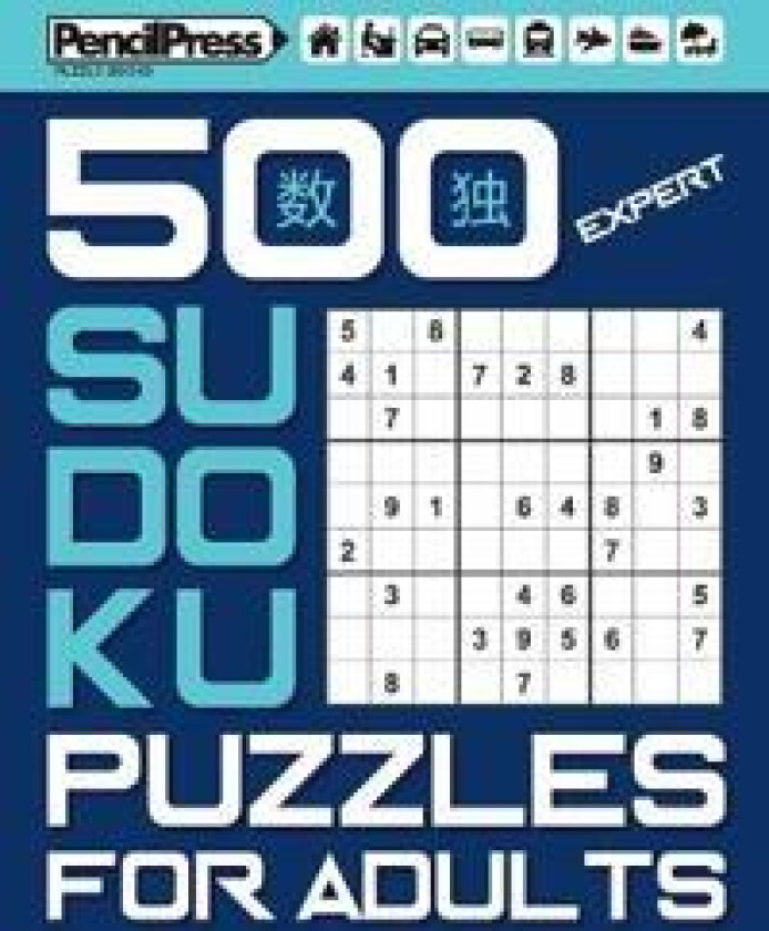 500 Expert Sudoku Puzzles for Adults (with answers)