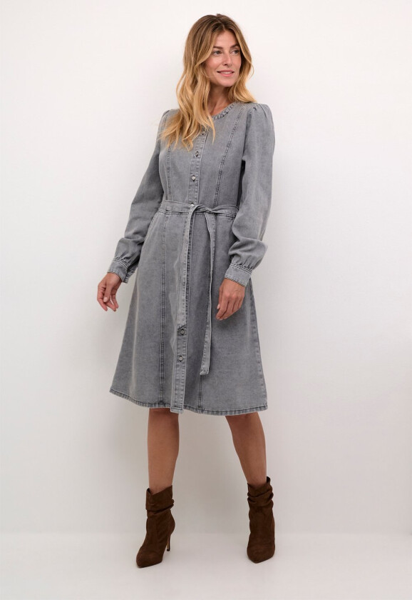 Crruth Denim Dress Str 42 - Midi Kjoler