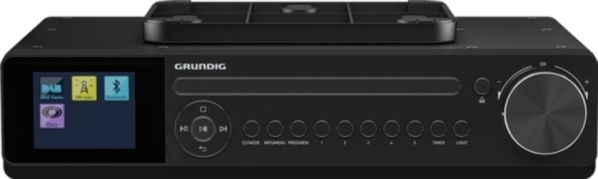 Grundig Dkr 2000 Bt, Arbeidsplass, Digitalt, Dab+, Fm, 6 W, Mp3, Wma, Tft