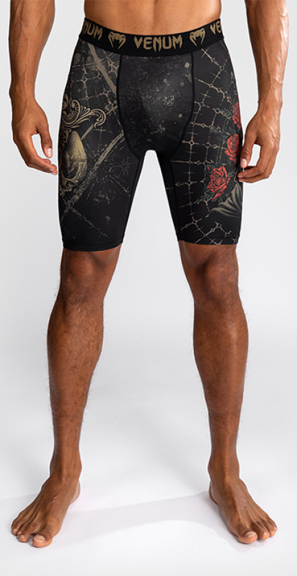 Santa Muerte 5.0 Vale Tudo Shorts Svart Gull