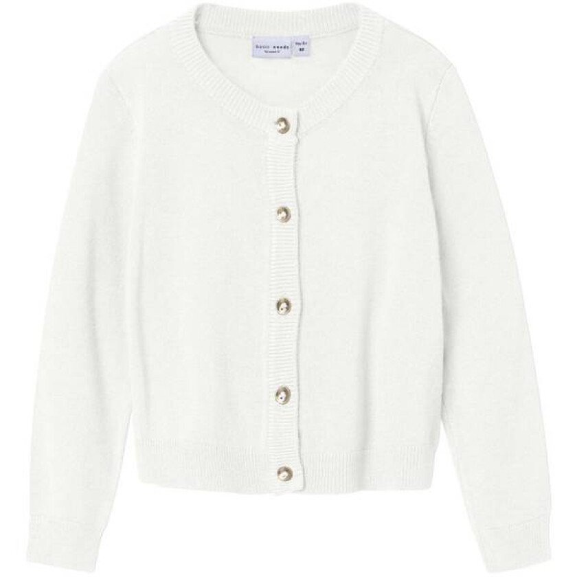 Name It Valma Strikket Cardigan Til Barn, Bright White