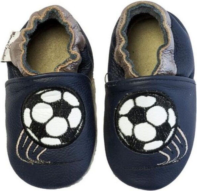 Tøfler i Skinn Soccer Star Navy