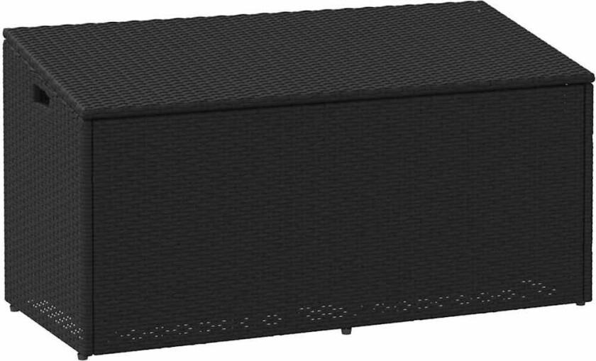 Putekasse 110x50x58 cm polyrotting svart