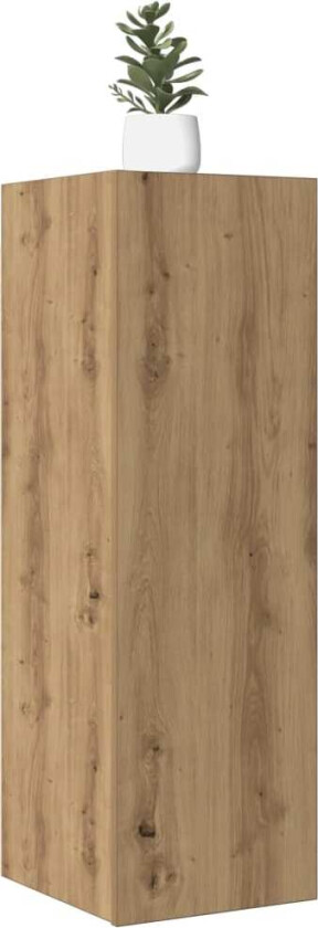 TV-benk artisan eik 30,5x30x90 cm konstruert tre