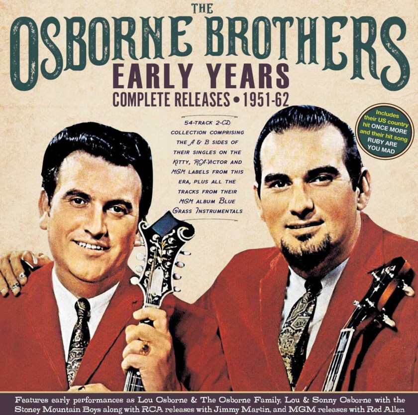The Osborne Brothers Early Years Complete Releases 195162 CD