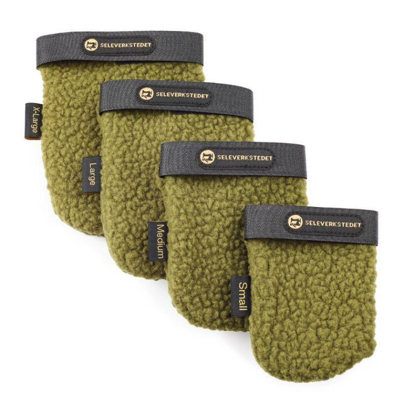 Potesokker Fleece 4-pk Grønn X-Large