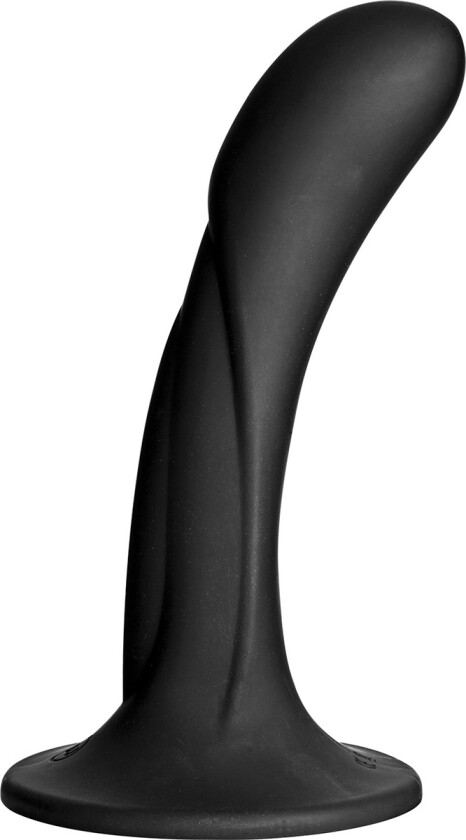 Doc Johnson: G-Spot Silicone Dildo, 17 cm, svart