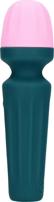 Loveline: Mini Wand Vibrator, grønn/rosa