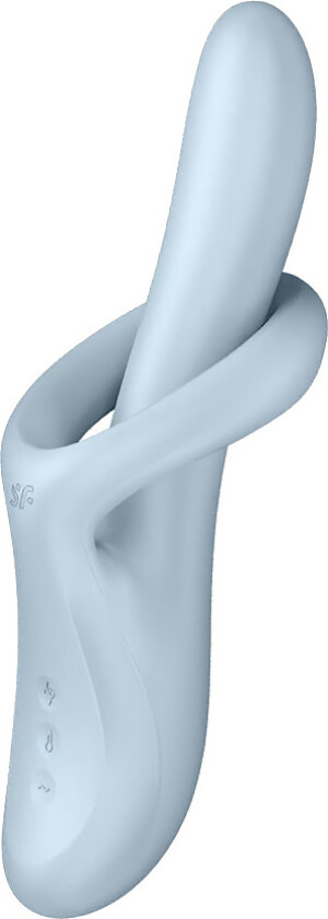 Satisfyer: Heat Flex 4, Warming Rabbit Vibrator, blå