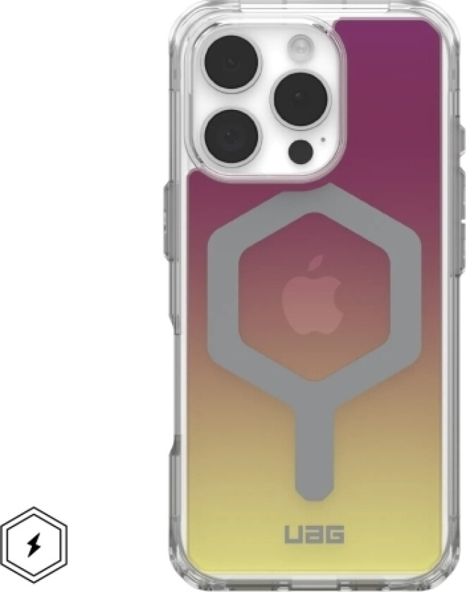 Uag Urban Armor Gear Plyo Magsafe Case | Apple Iphone 16 Pro | Kastanienbraun-Gelb/Transparent/Ombre | 114480114780 (114480114780)