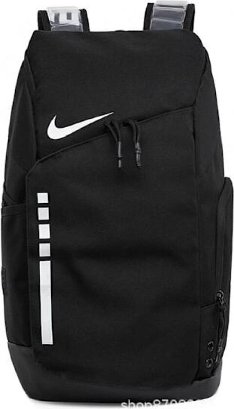 Unisex Nikes Elite Pro Basketball Ryggsekk Skole Bag Gym Sport Reise Bag Laptop Bag Black White